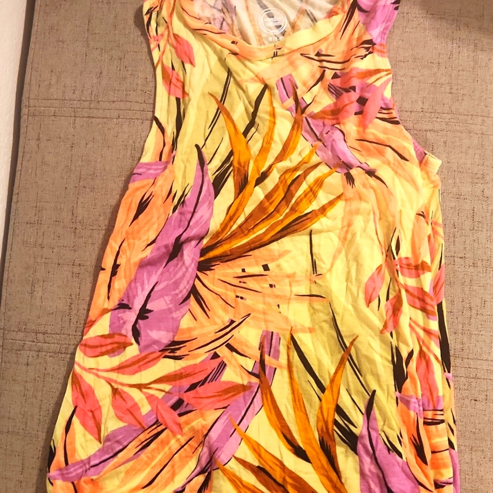 Girls tropical vibes tank top